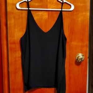 Cami tank top in Black size Large.
